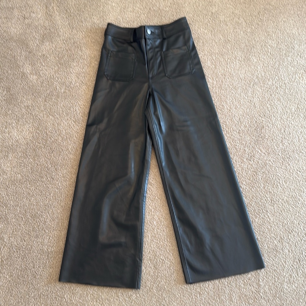 Zara faux leather pants